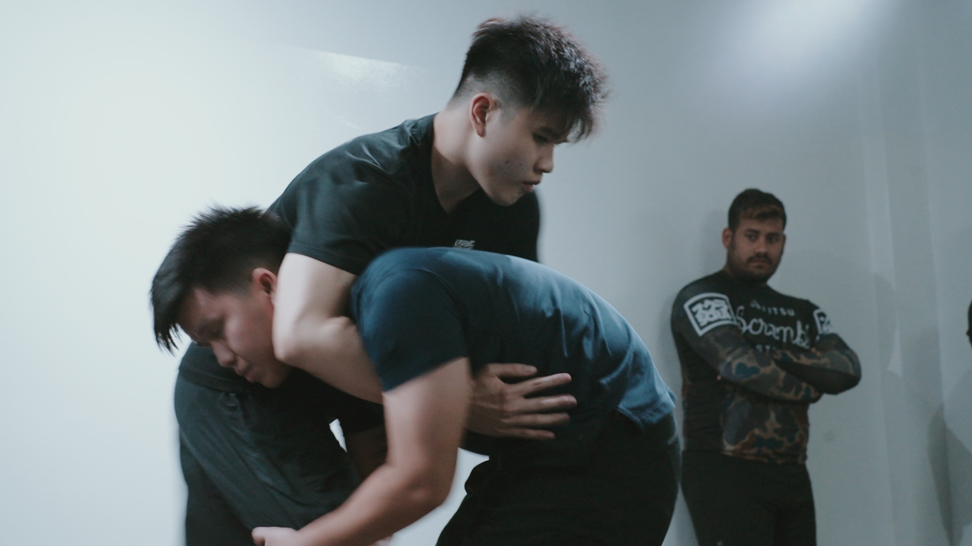 Takedown practice at BJJ Singapore